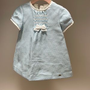 NWT mayoral tweed blue dress sz 6-9M